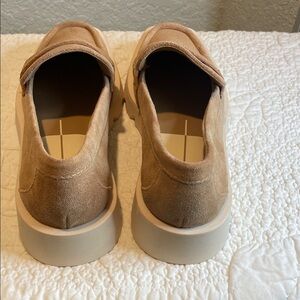 DV by Dolce Vita Beige Suede Slip-On Loafers
